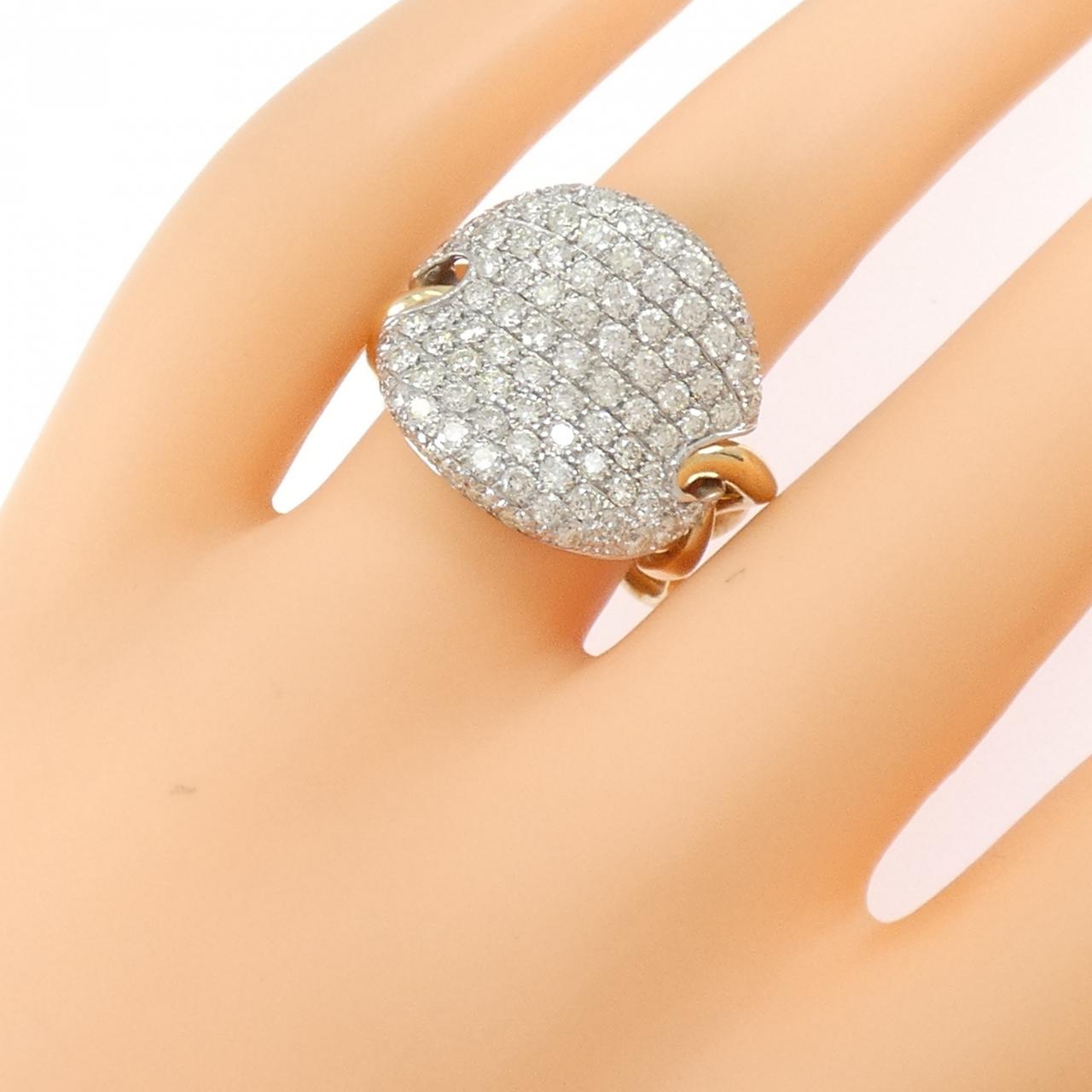 750YG/750WG ダイヤモンド リング 2.00CT