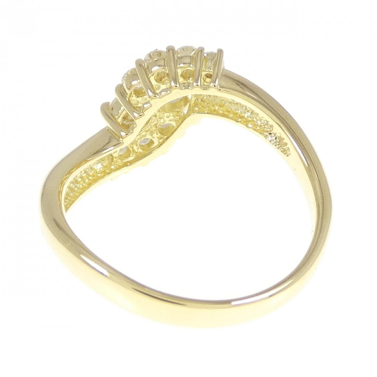 K18YG ダイヤモンド リング 0.62CT