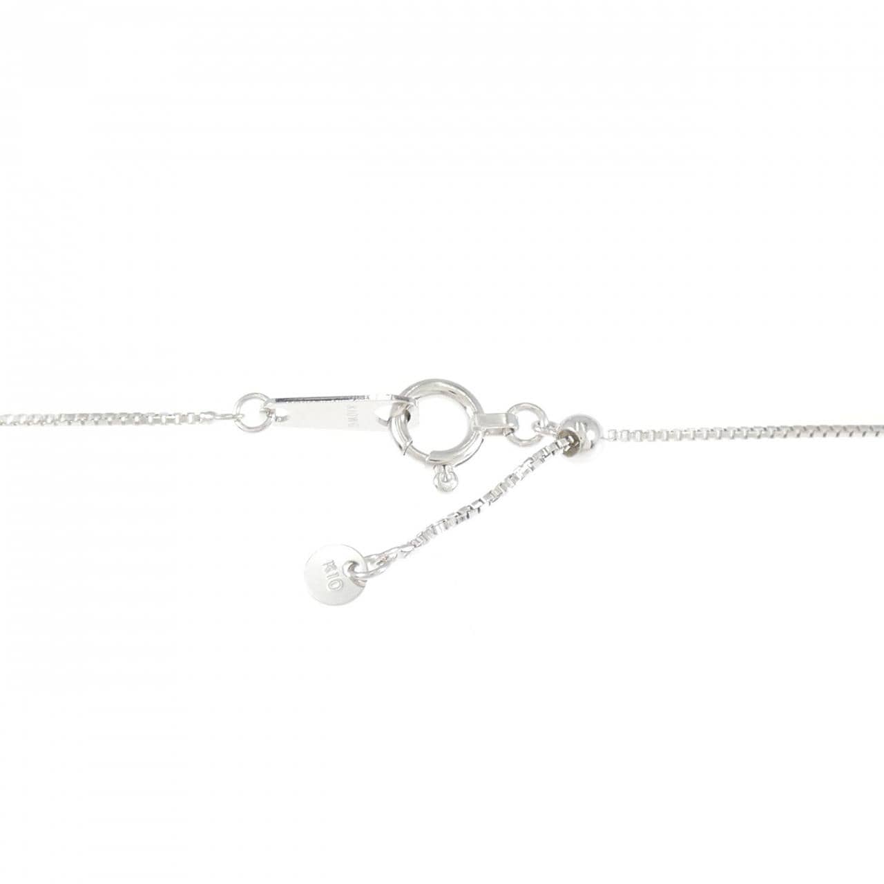 K14WG/K10WG ダイヤモンド ネックレス 0.20CT