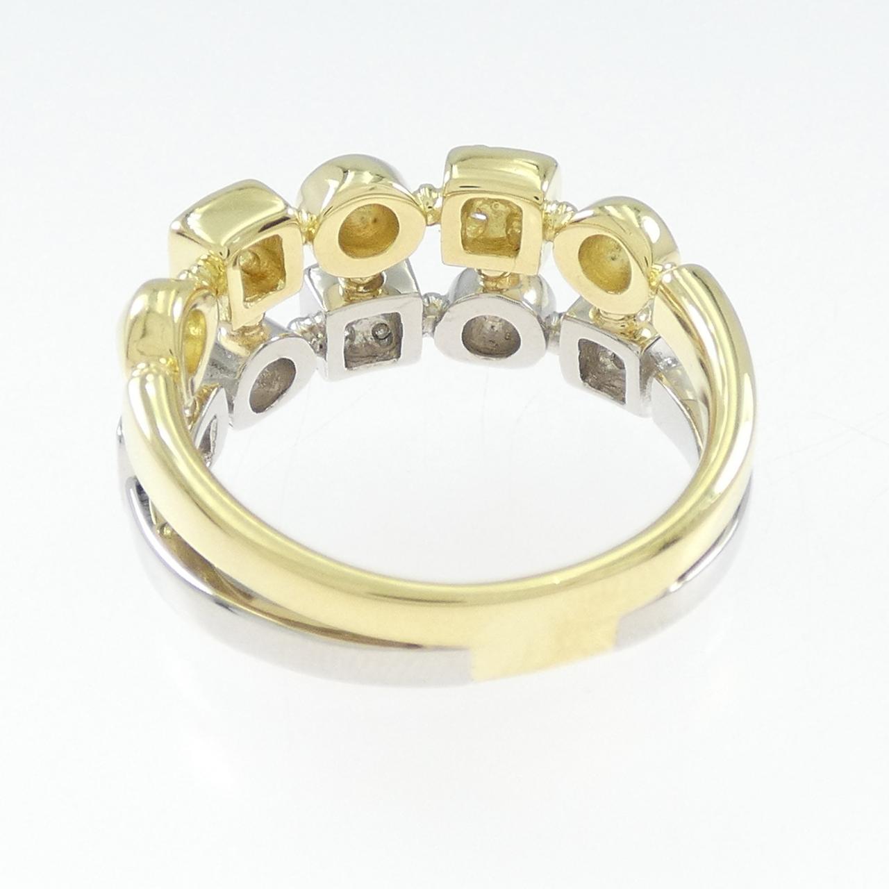 750YG/PT900 Diamond Ring 0.31CT