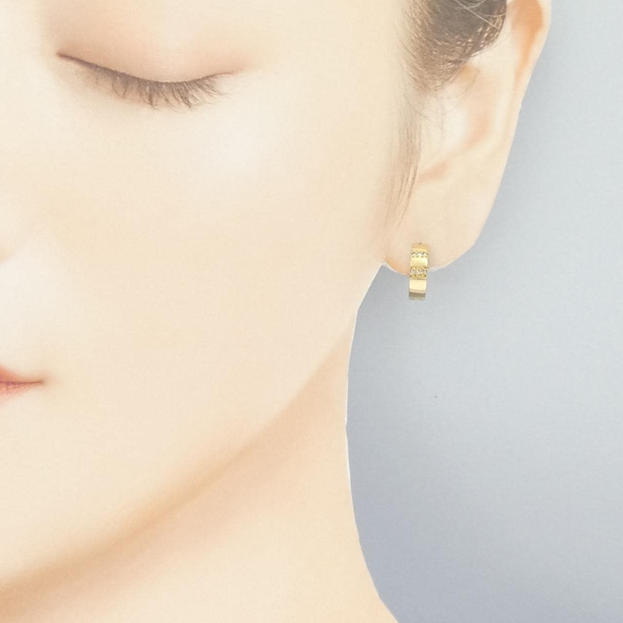 K18YG ダイヤモンド ピアス