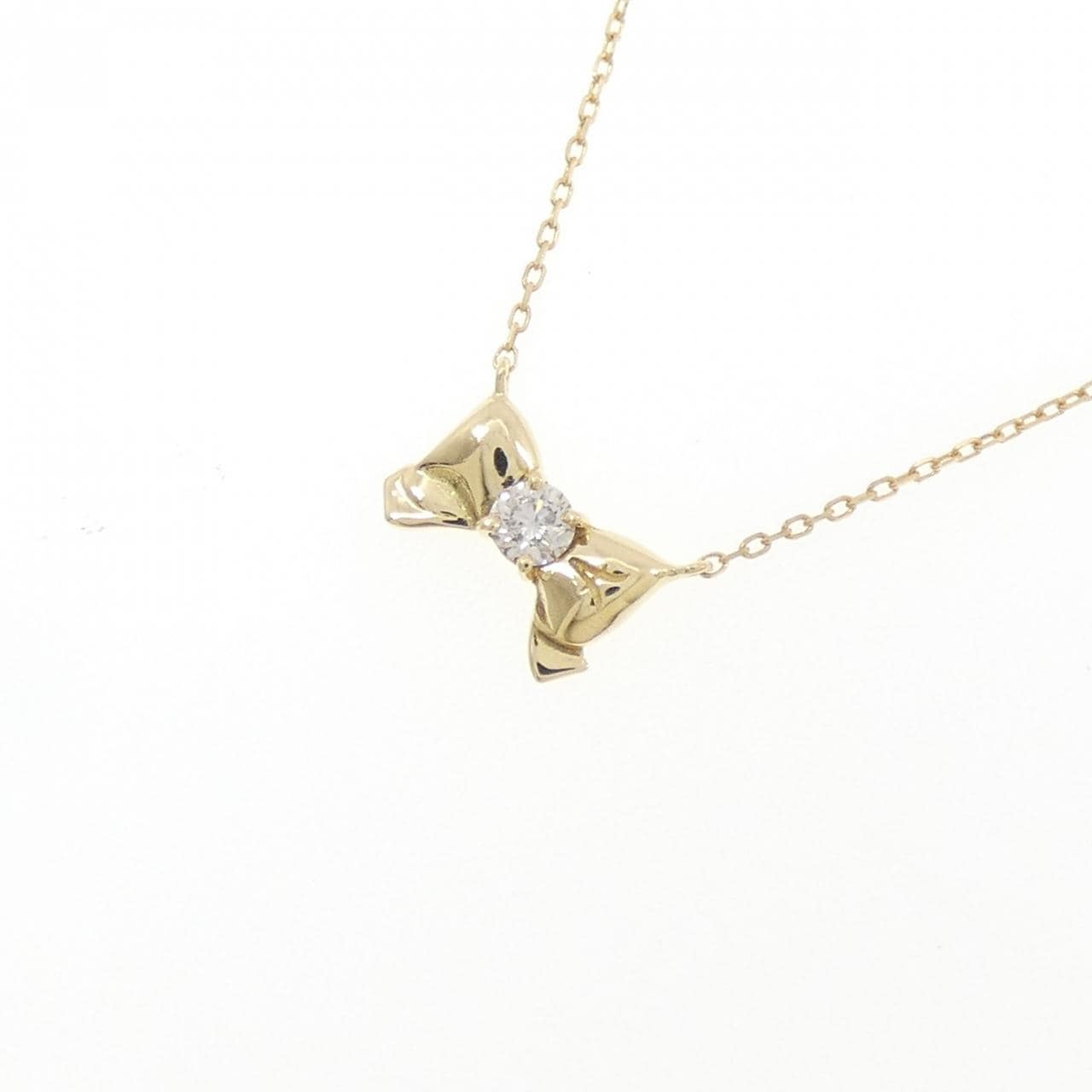 アーカー リボン ダイヤモンド ネックレス