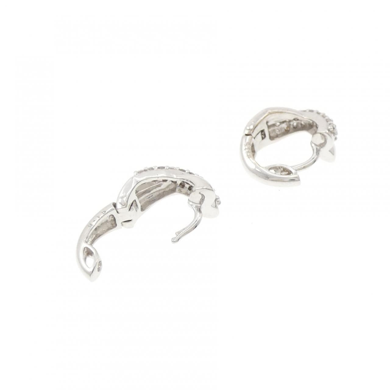 K18WG ダイヤモンド ピアス 0.30CT