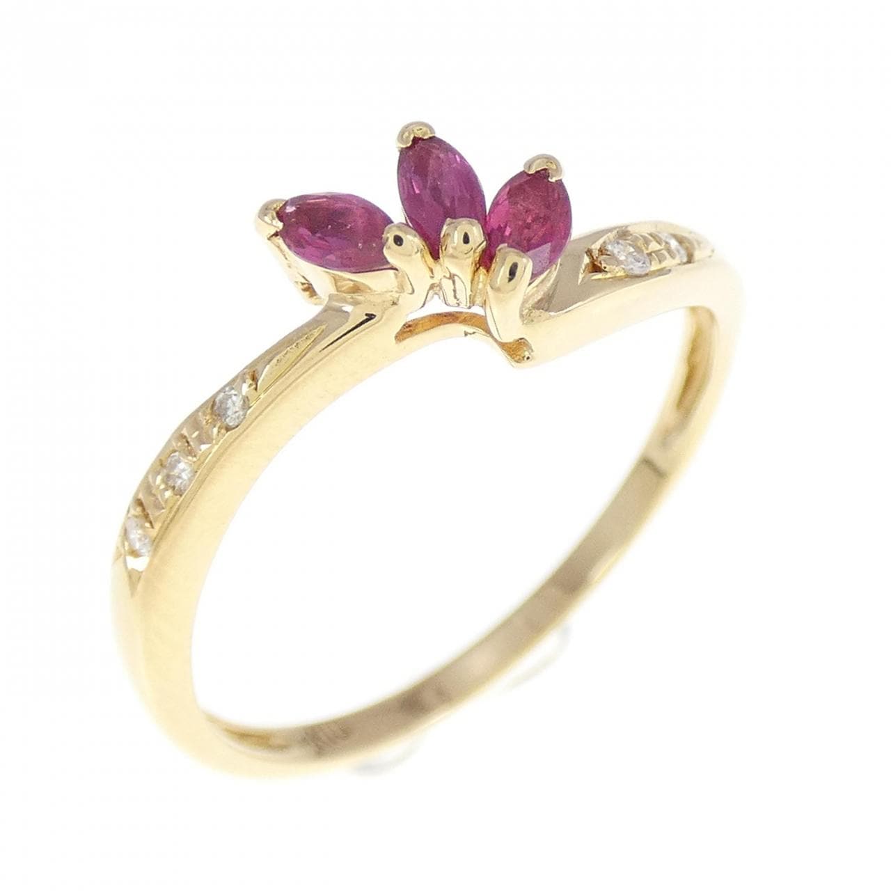 K18YG ruby ring