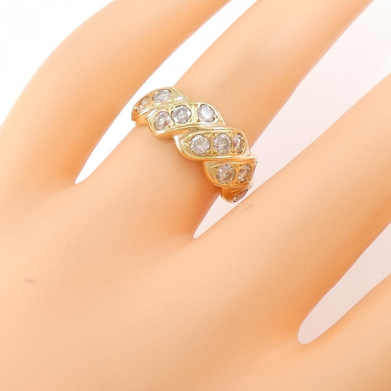 K18YG ダイヤモンド リング 1.11CT
