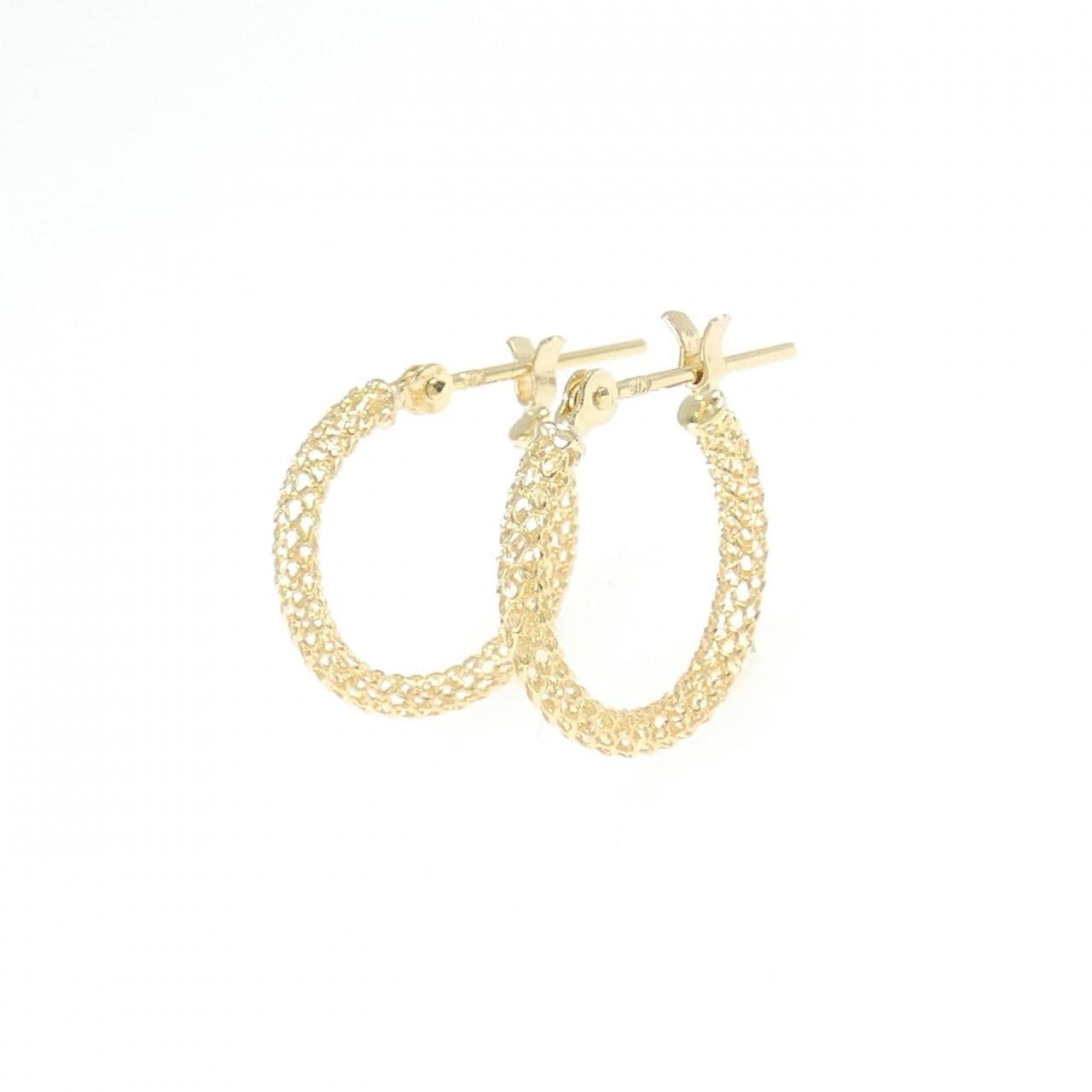 K18YG フープ ピアス