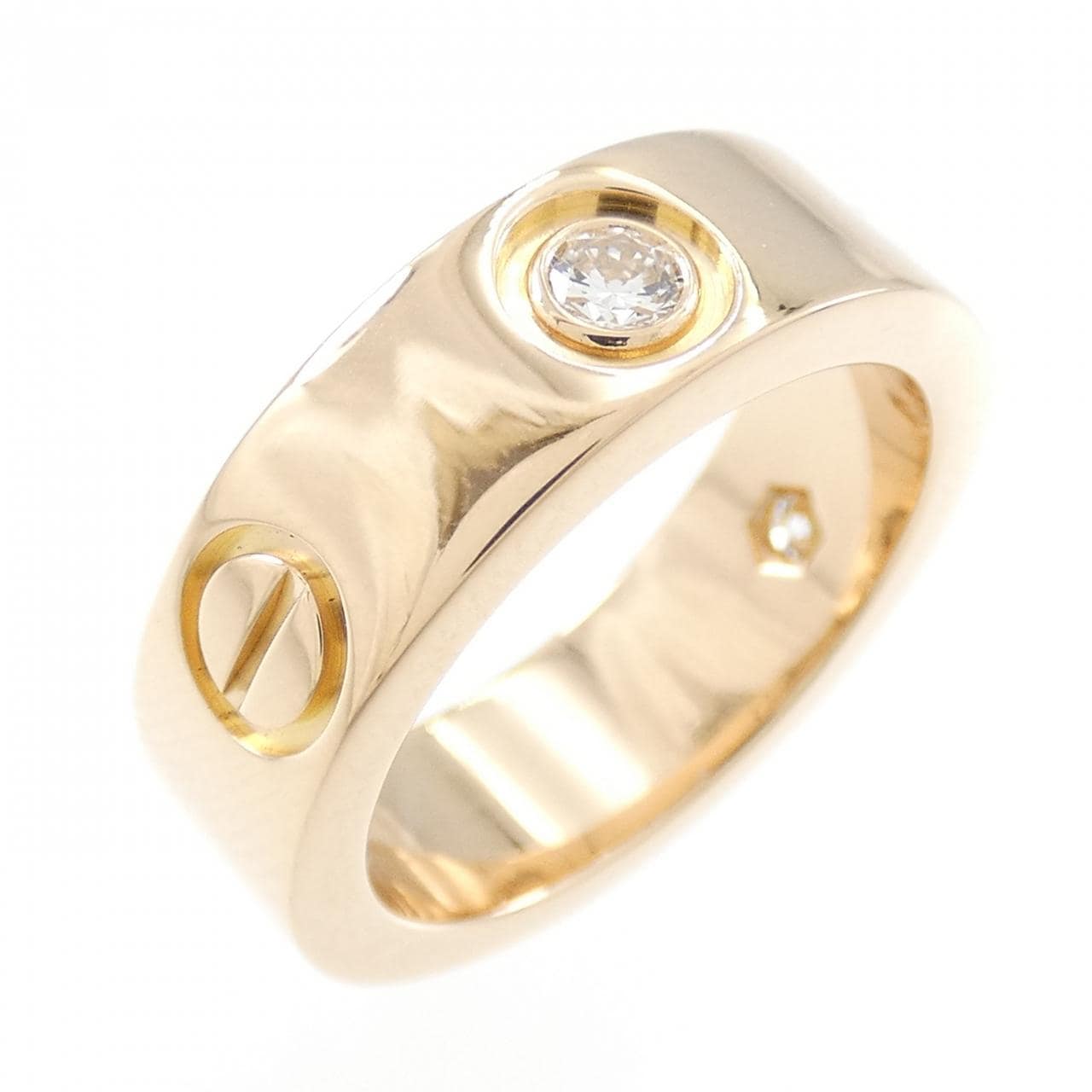 CARTIER LOVE half 钻石指