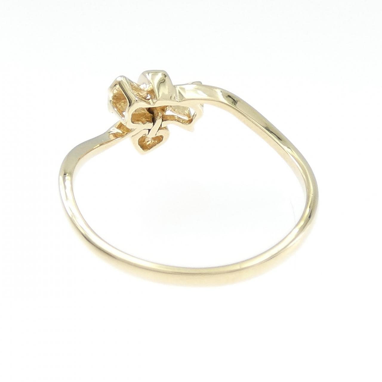 K18YG 心形 x 丝带钻石戒指 0.03CT