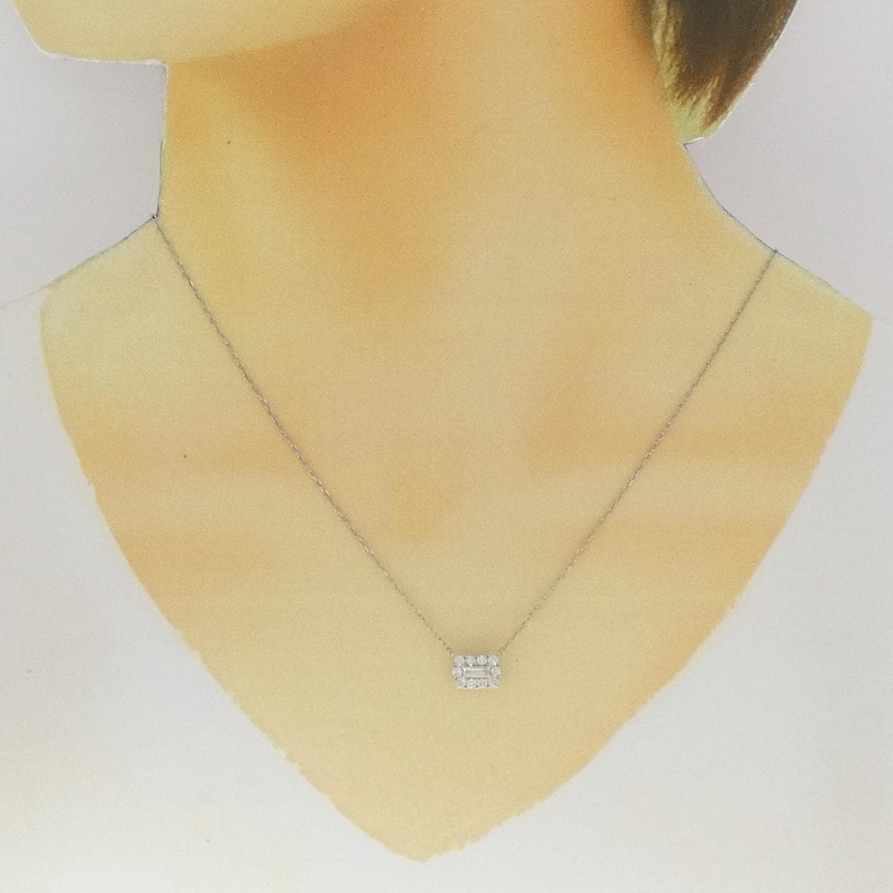 PT900/PT850 ダイヤモンド ネックレス 0.09CT
