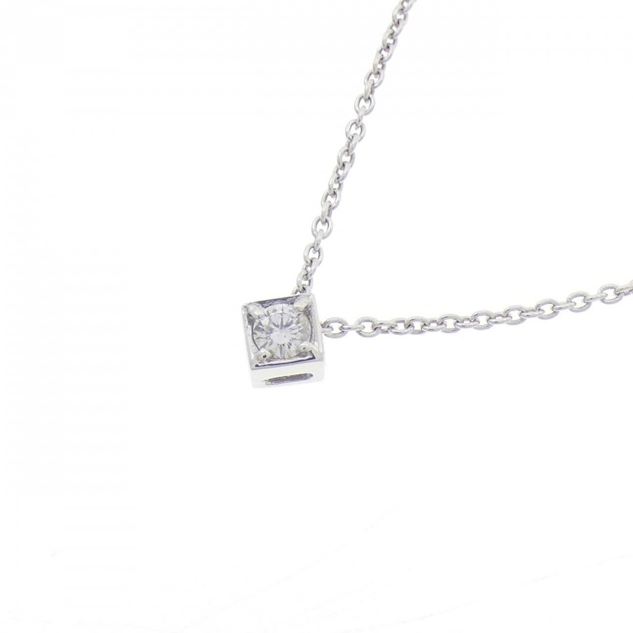 K18WG ダイヤモンド ネックレス 0.05CT