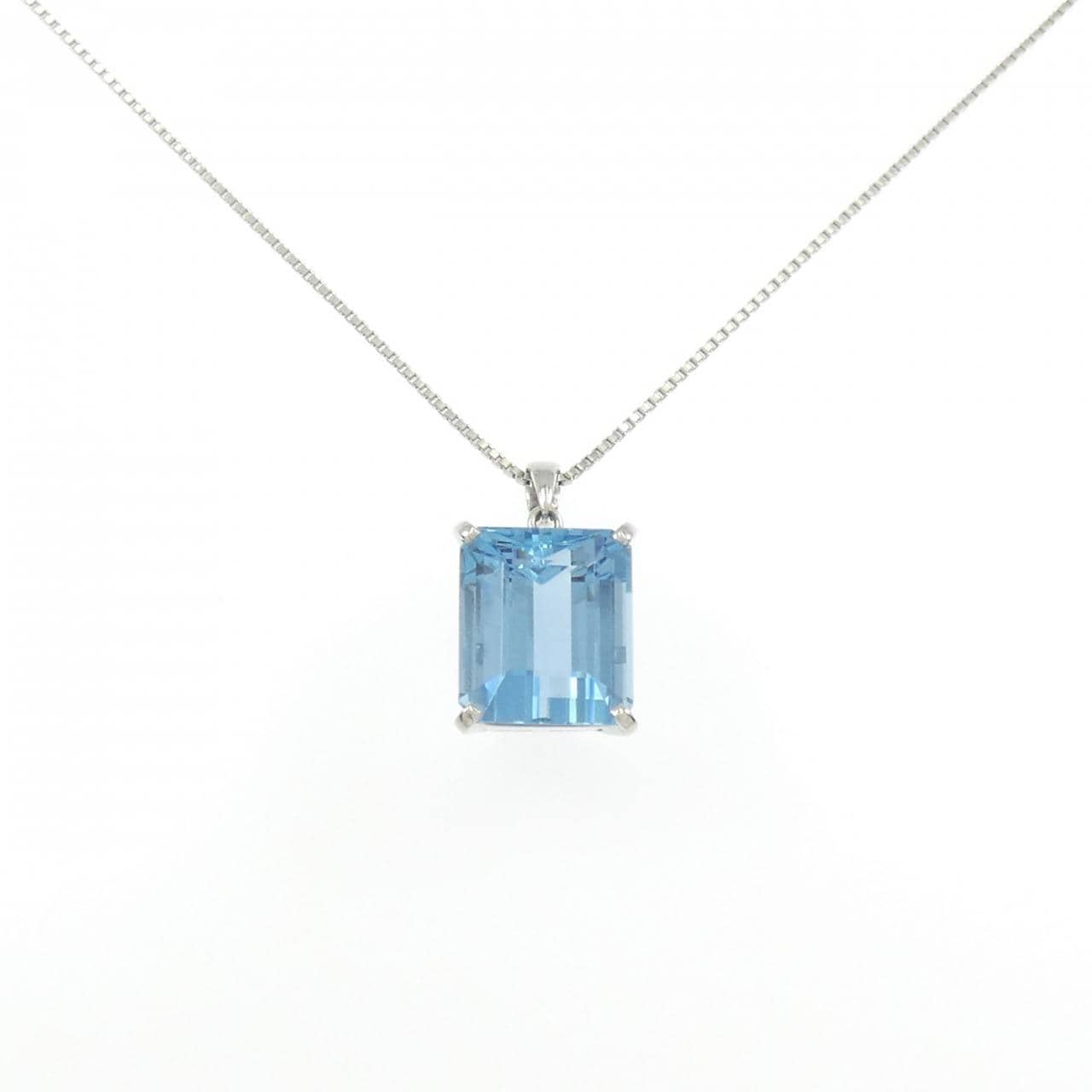PT900/PT850 アクアマリン ネックレス 14.49CT