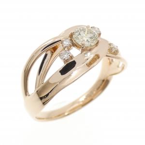 K18PG ダイヤモンド リング 0.30CT
