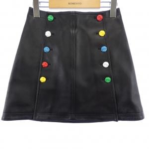 ルイヴィトン LOUIS VUITTON LV×YK ボタンレザーミニスカート FOLS02LLD 草間彌生 スカート