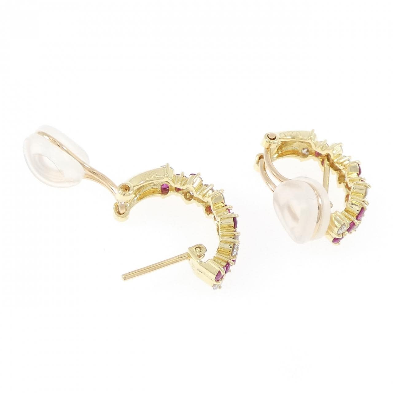 K18YG ルビー ピアス/イヤリング 0.66CT