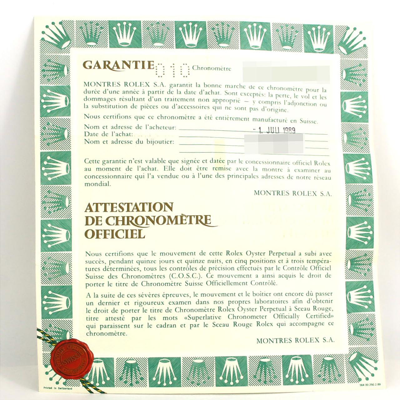 ROLEX Datejust 16233G. SSxYG Automatic R number