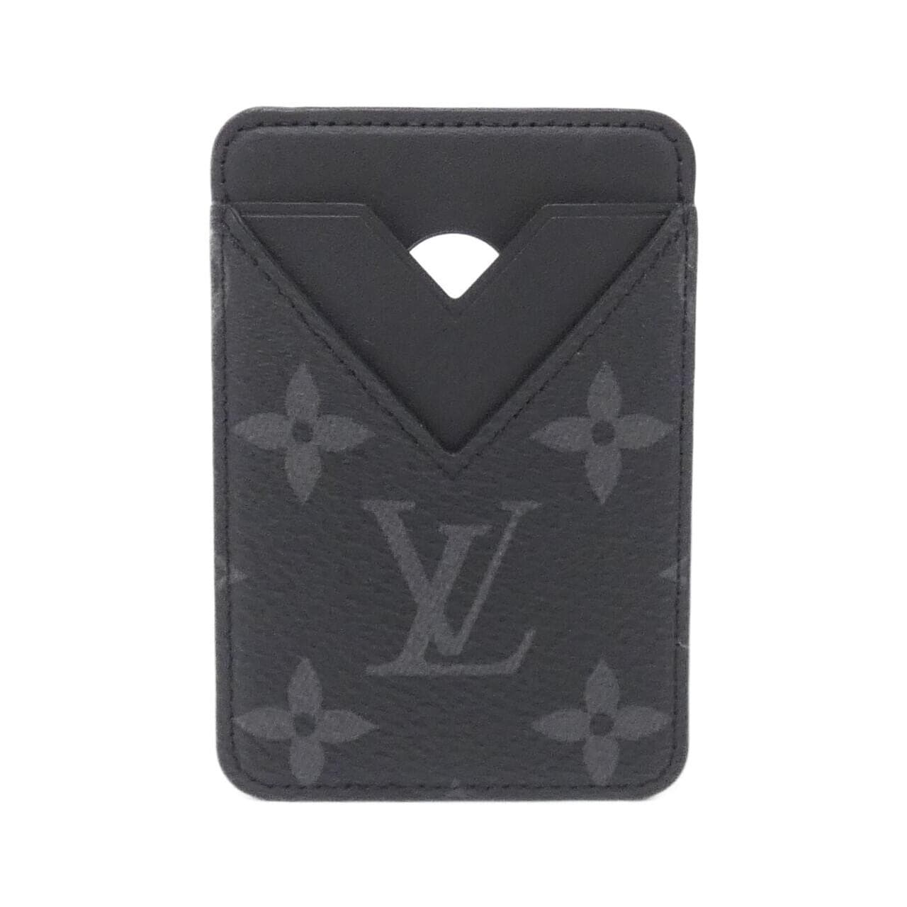 LOUIS VUITTON Monogram Eclipse Porte Carte Magnet M12602 Card Case