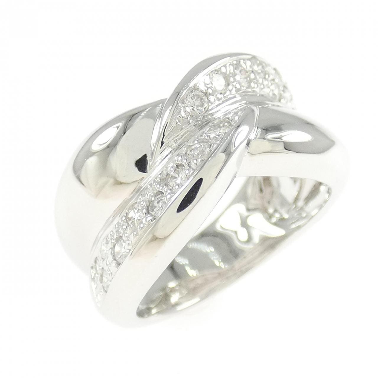 K18WG ダイヤモンド リング 0.30CT