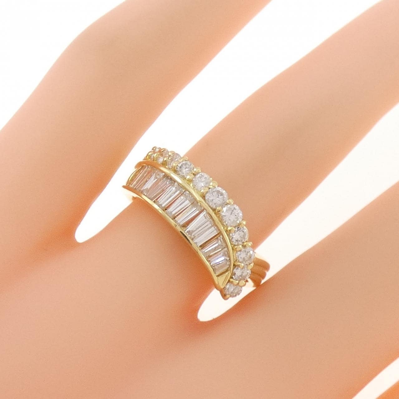 K18YG ダイヤモンド リング 1.01CT