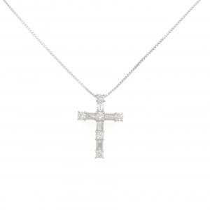 PT900/PT850 クロス ダイヤモンド ネックレス 0.50CT