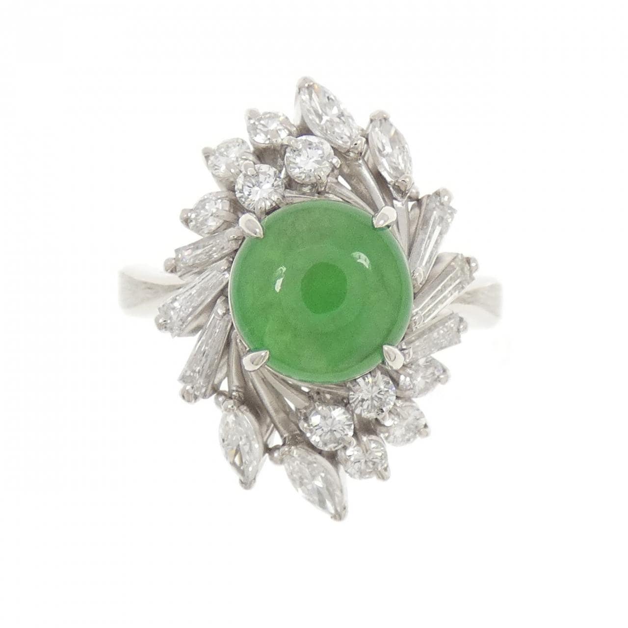 PT900 ヒスイ リング 1.93CT