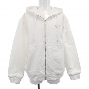プラダ PRADA フード付 ブルデニム ブルゾンジャケット　トライアングルロゴ GEB259 SOOO 1ZFB ブルゾン