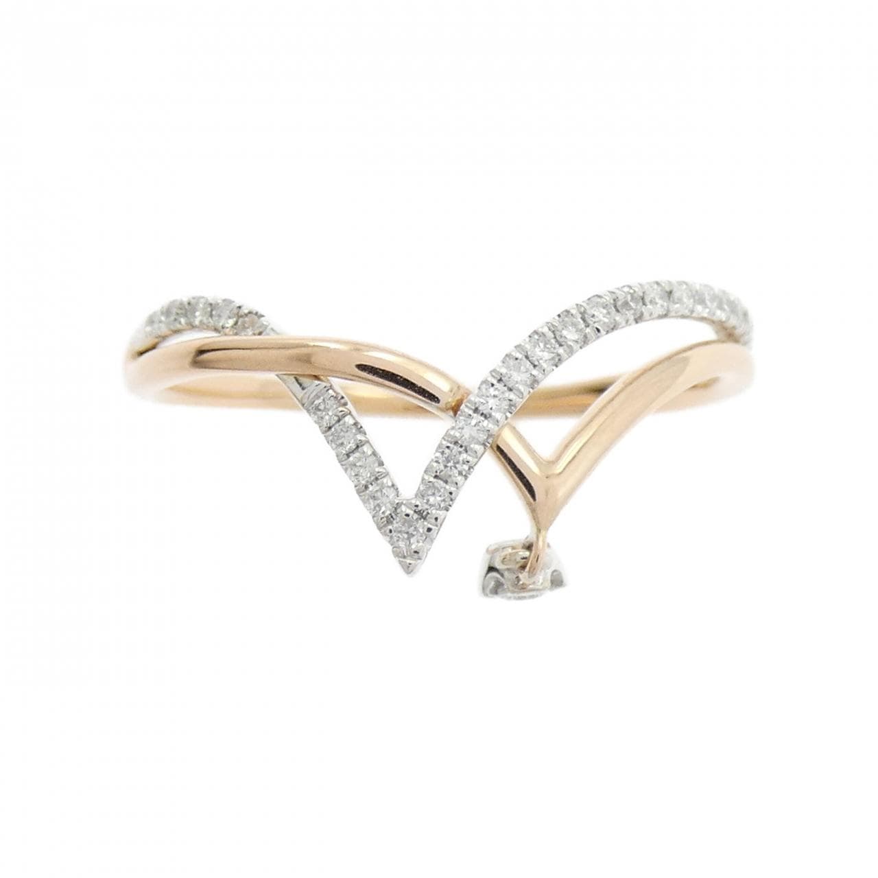 K18PG/K18WG ダイヤモンド リング 0.14CT