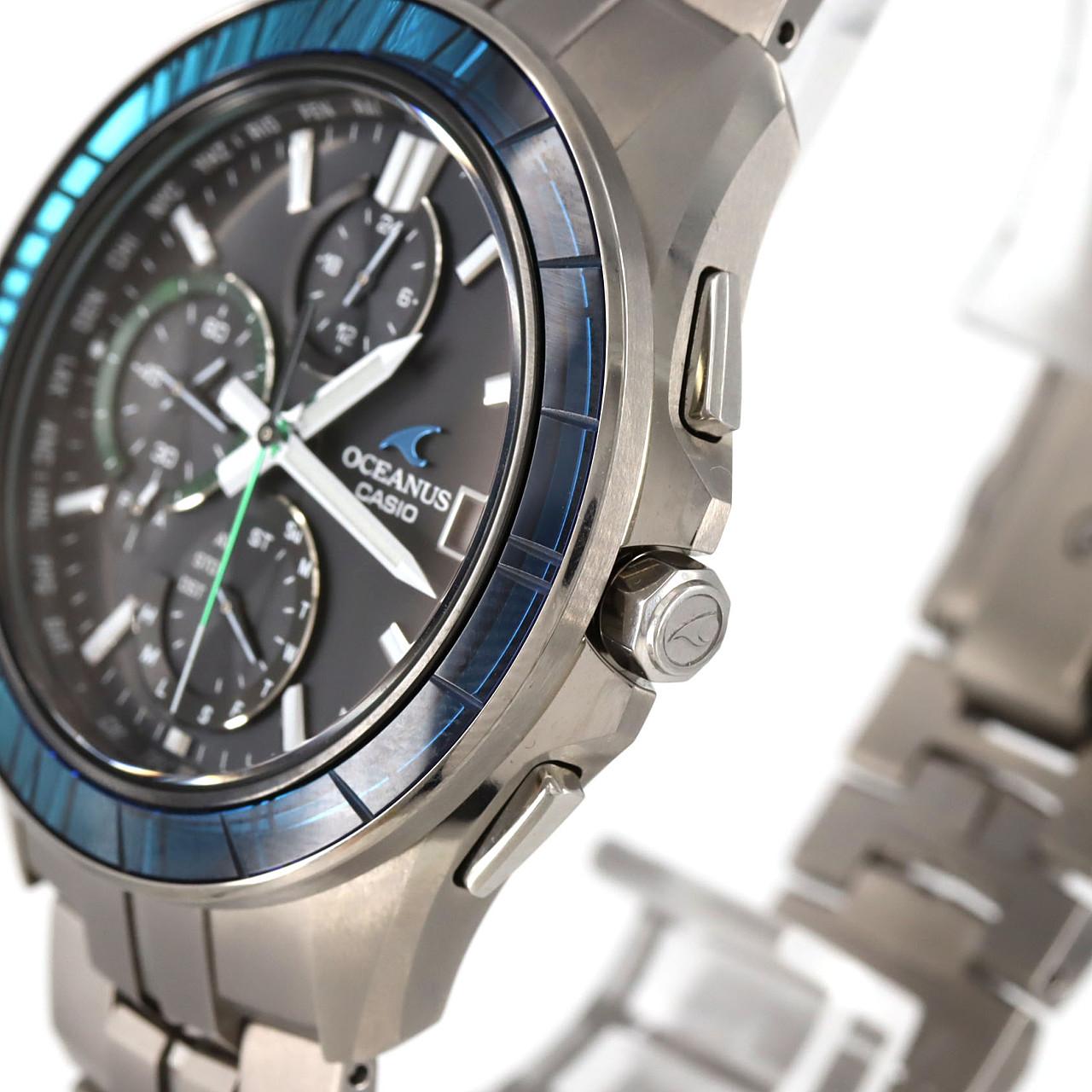 カシオ オシアナスマンタ･オシアナス20th Anniversary 電波時計 OCW-S7000SG-1AJR TI ソーラークォーツ