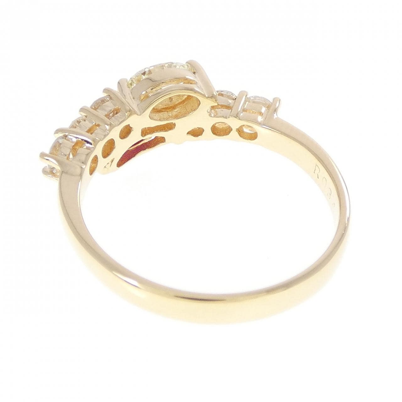 K18YG ルビー リング 0.34CT