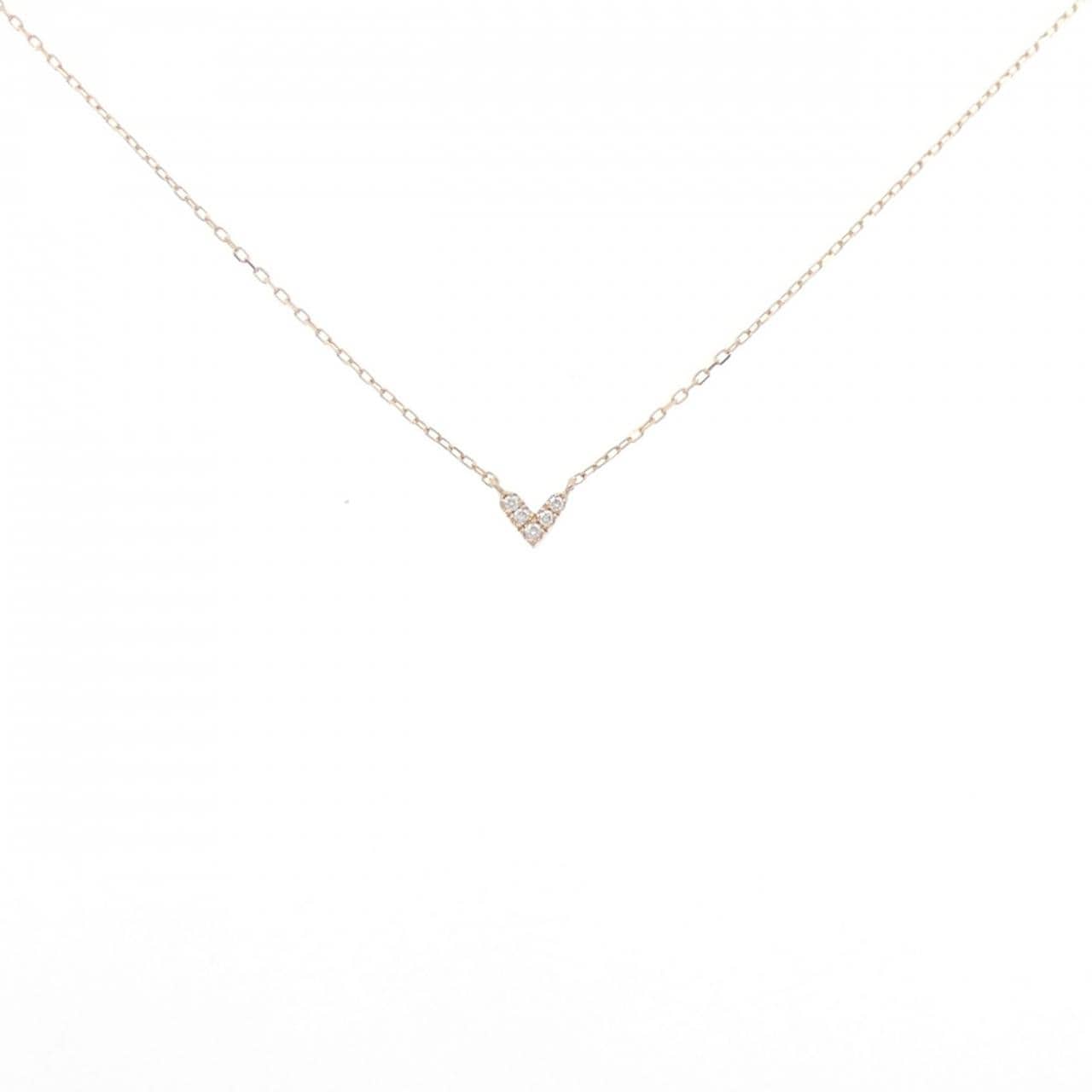 K18PG heart Diamond necklace