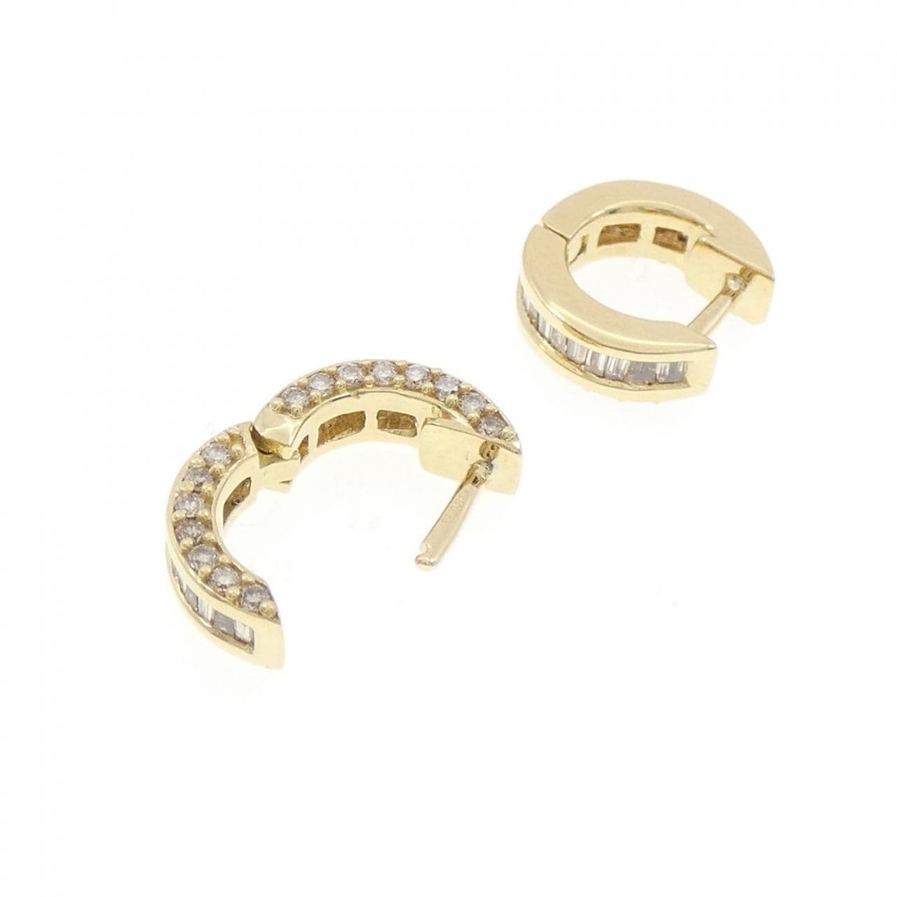 K18YG ダイヤモンド ピアス 0.66CT