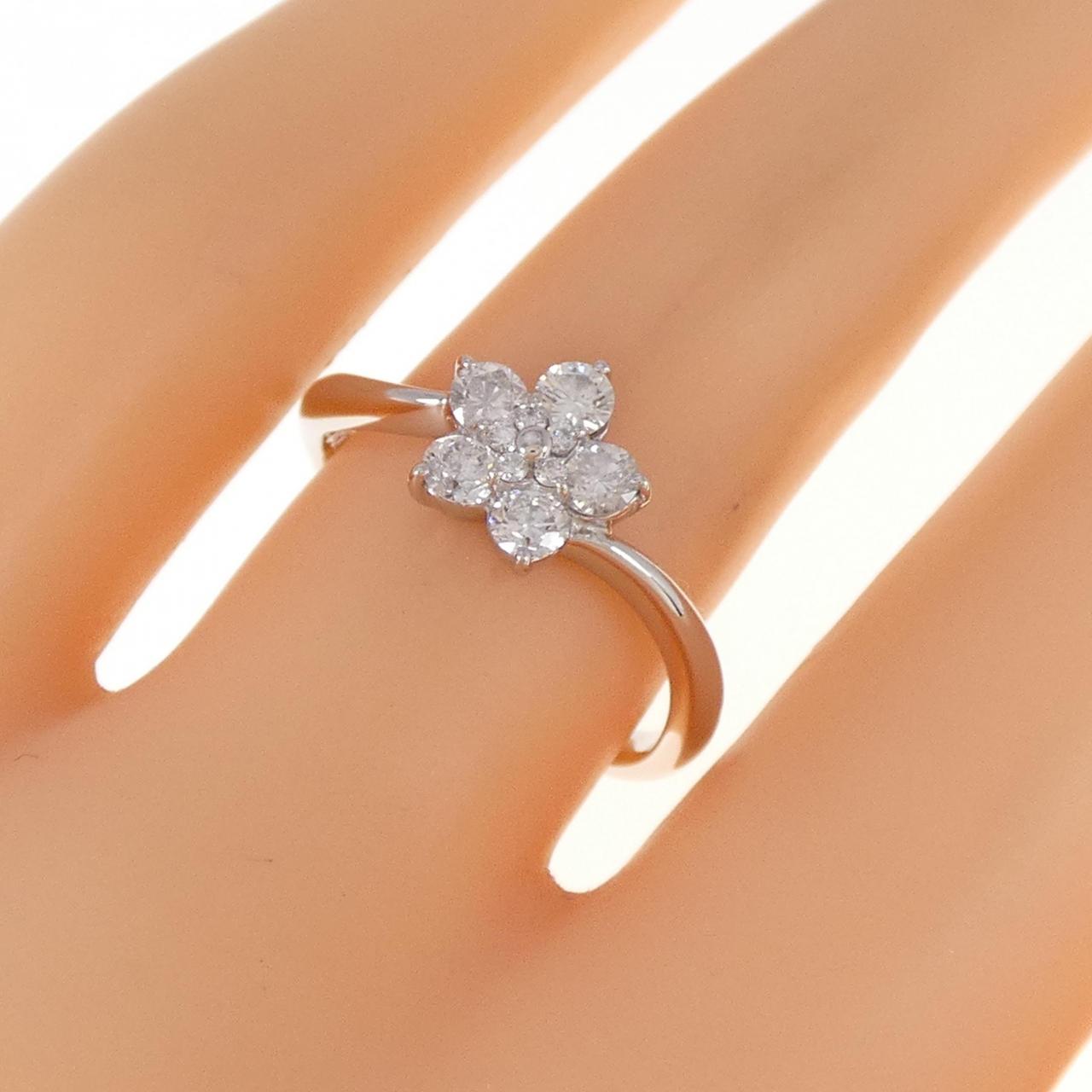 PT花朵鑽石戒指0.41CT