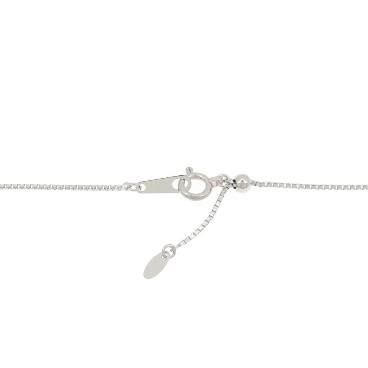 PT950/K18PG/PT850 フラワー ダイヤモンド ネックレス 0.85CT