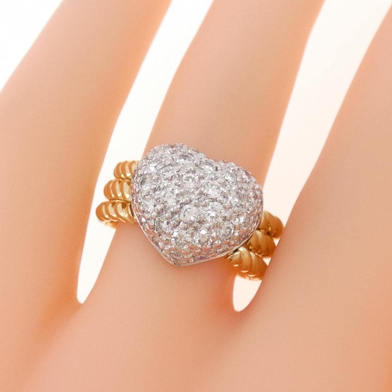 ポンテヴェキオ パヴェ ダイヤモンド リング 1.00CT