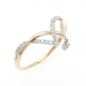 K18PG/K18WG ダイヤモンド リング 0.14CT