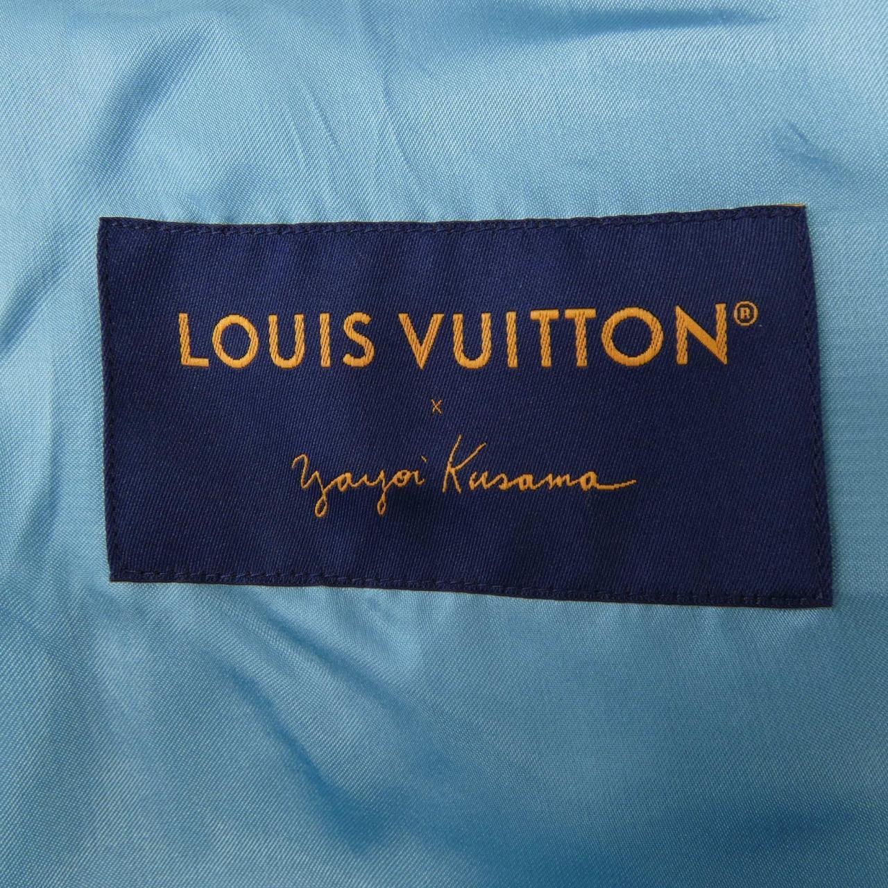 ルイヴィトン LOUIS VUITTON LV×YK エンブロイダードフェイスバーシティブルゾン HOL30EVN6 草間彌生 スタジャン