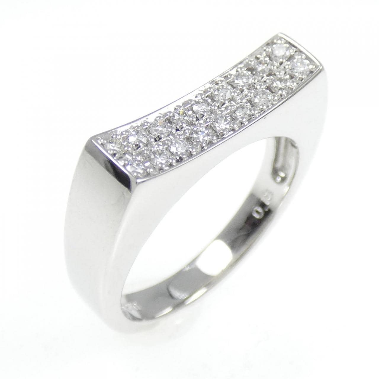 K18WG ダイヤモンド リング 0.18CT