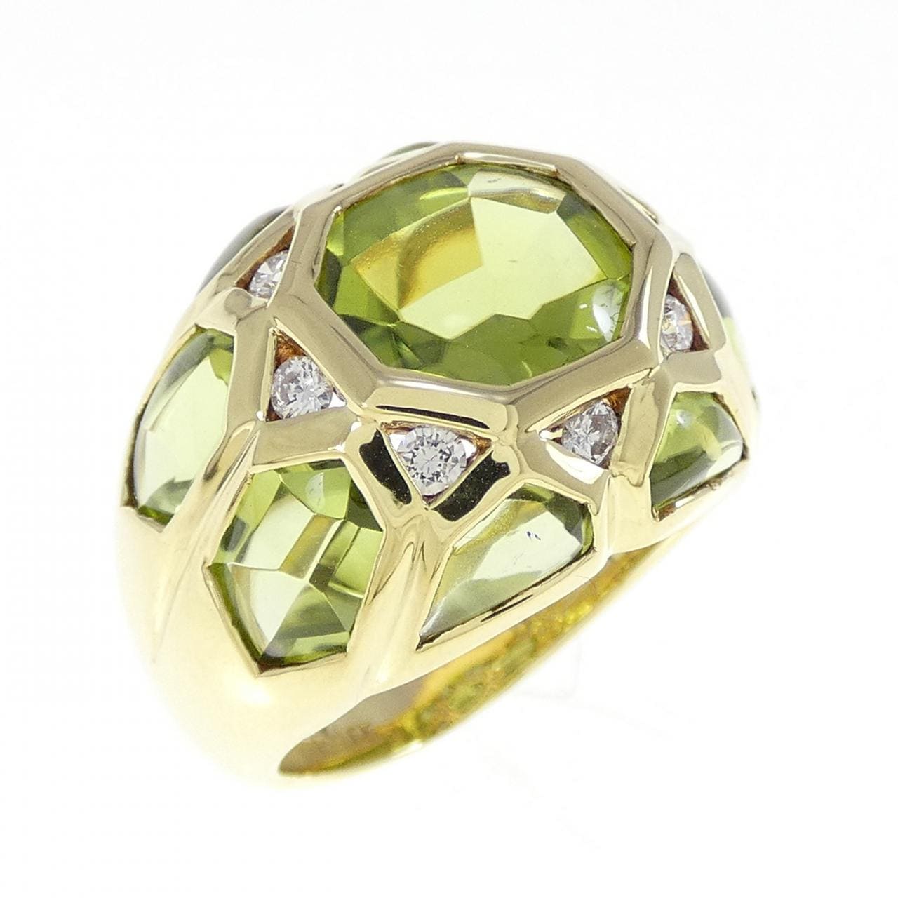 ポンテヴェキオ ペリドット リング 7.65CT
