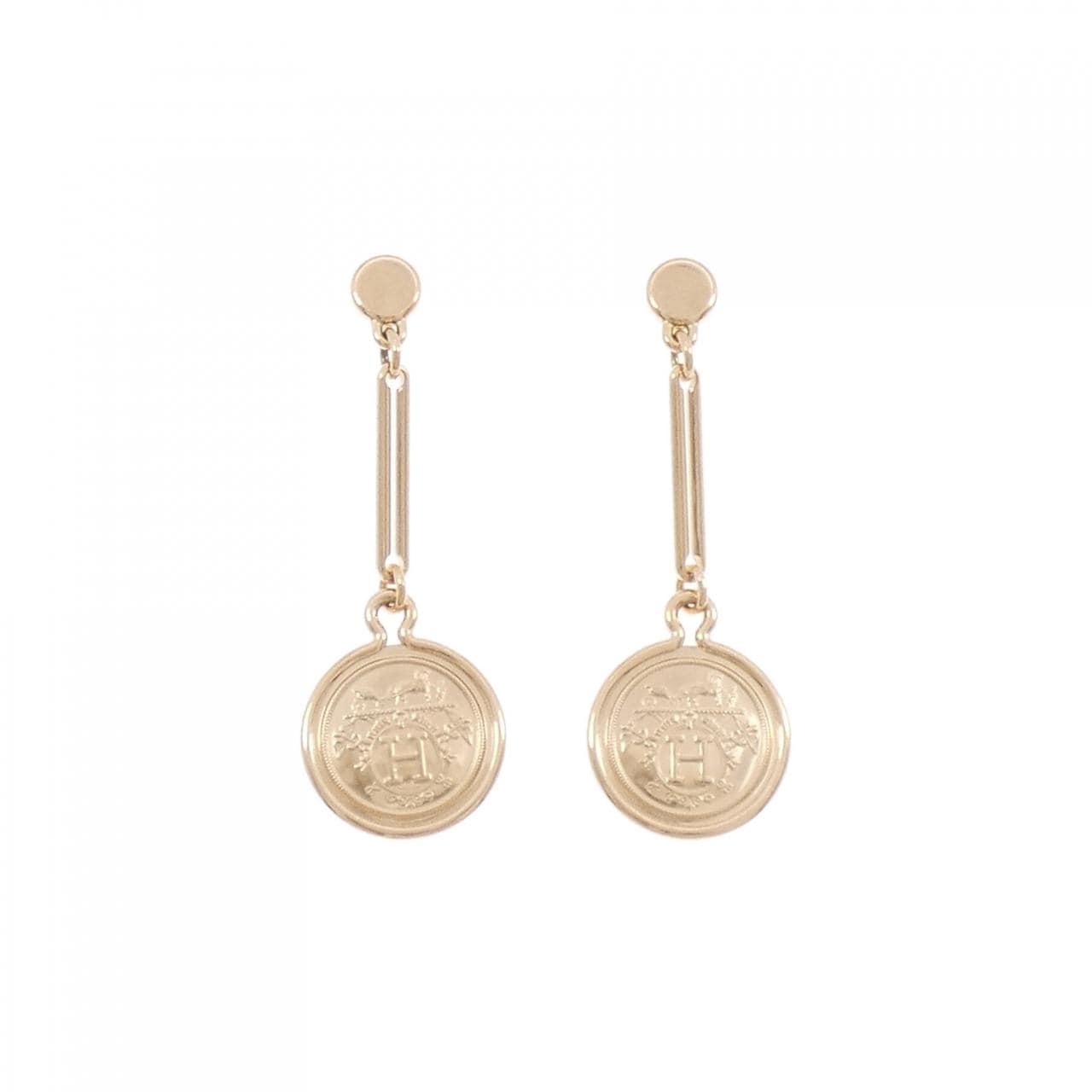 HERMES exlibris earrings