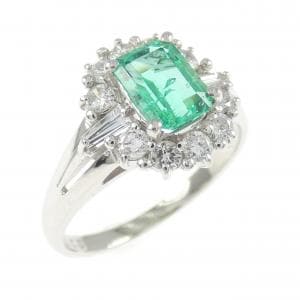 PT900 エメラルド リング 0.92CT