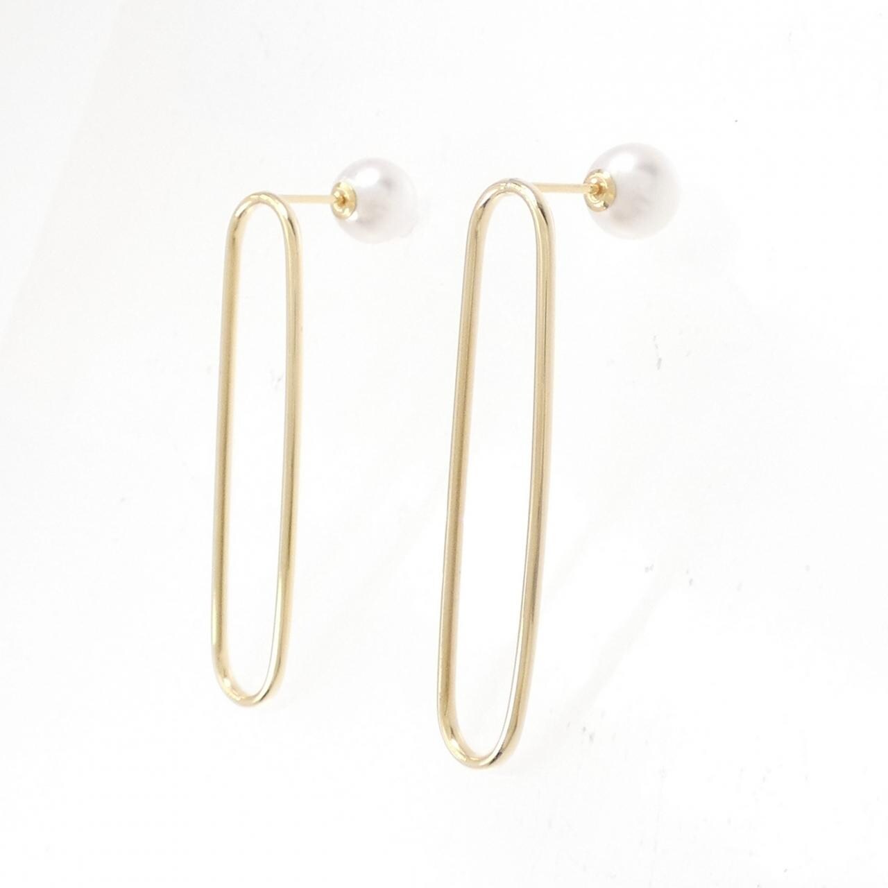 【新品】K18YG アコヤパール ピアス 7.5mm