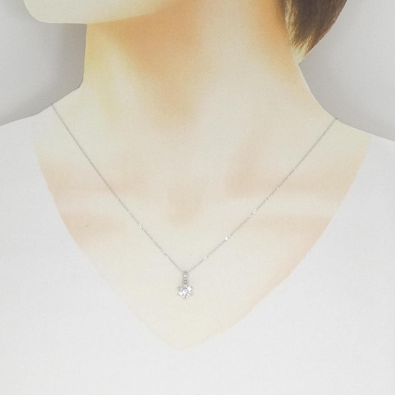 PT900/PT850 ダイヤモンド ネックレス 0.30CT