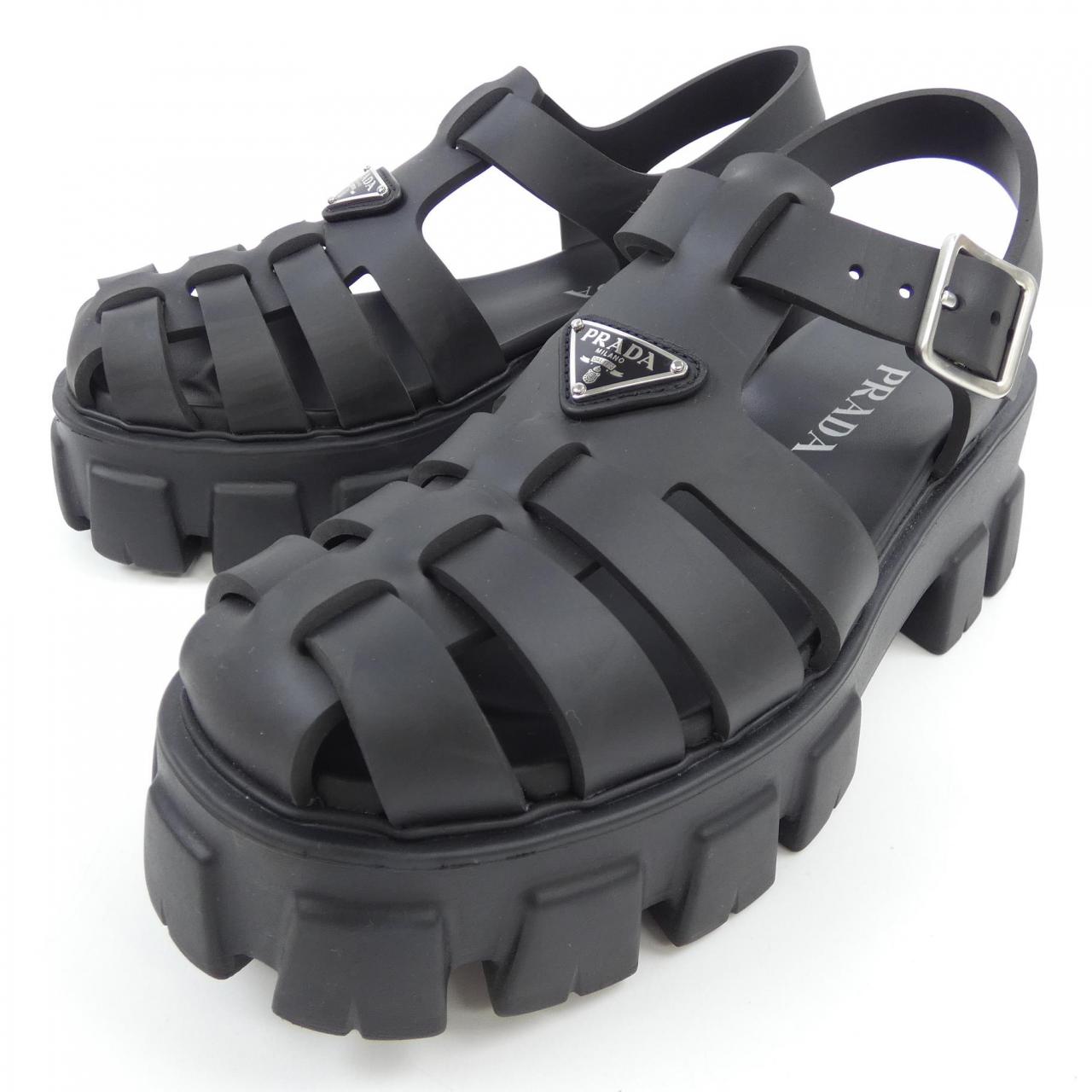 プラダ PRADA トライアングルロゴ モノリス 1X853M フォームラバー サンダル
