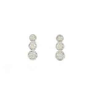 K18WG ダイヤモンド ピアス 0.26CT