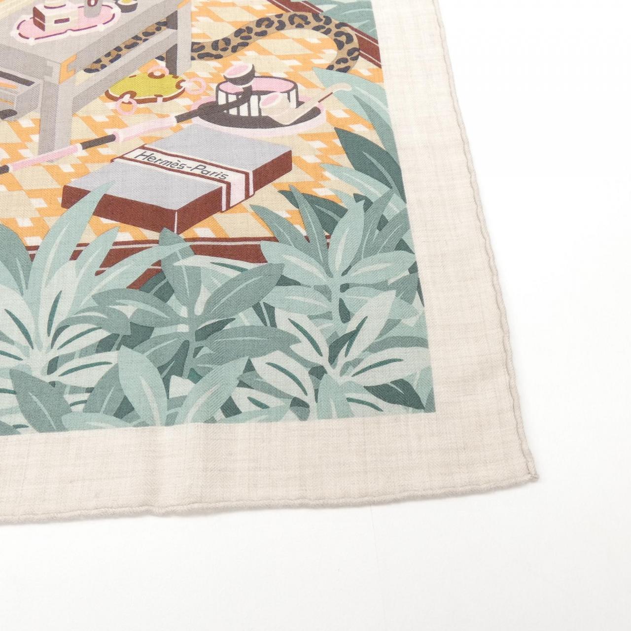 エルメス HERMES LES DOUZE LEOPARDS H243762S カレジェアン140 ショール