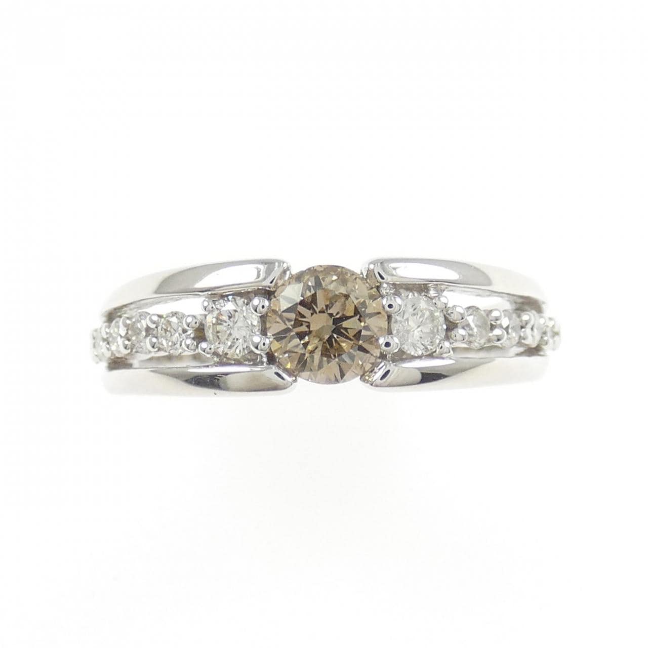 K18WG ダイヤモンド リング 0.45CT