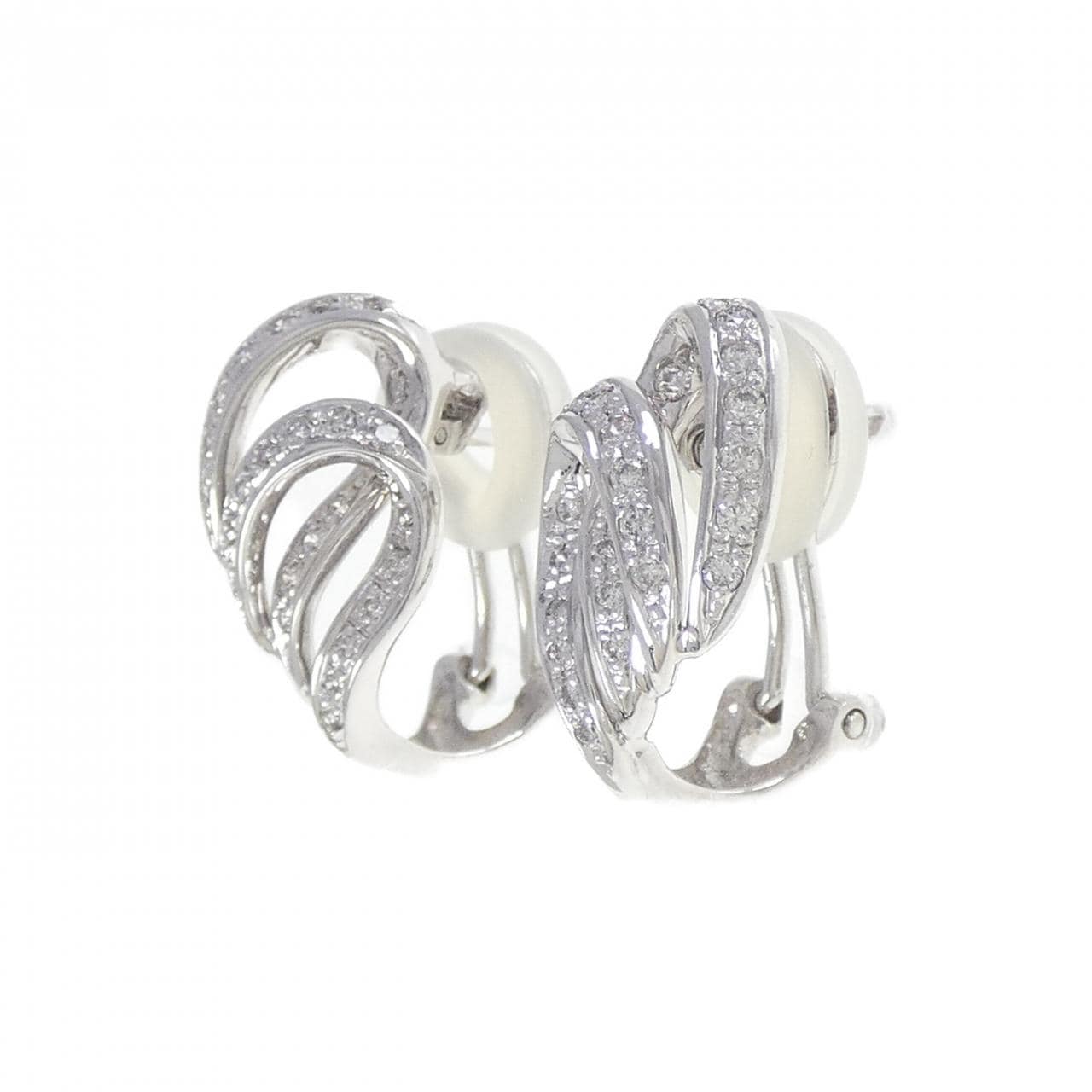 K18WG ダイヤモンド ピアス/イヤリング 0.40CT