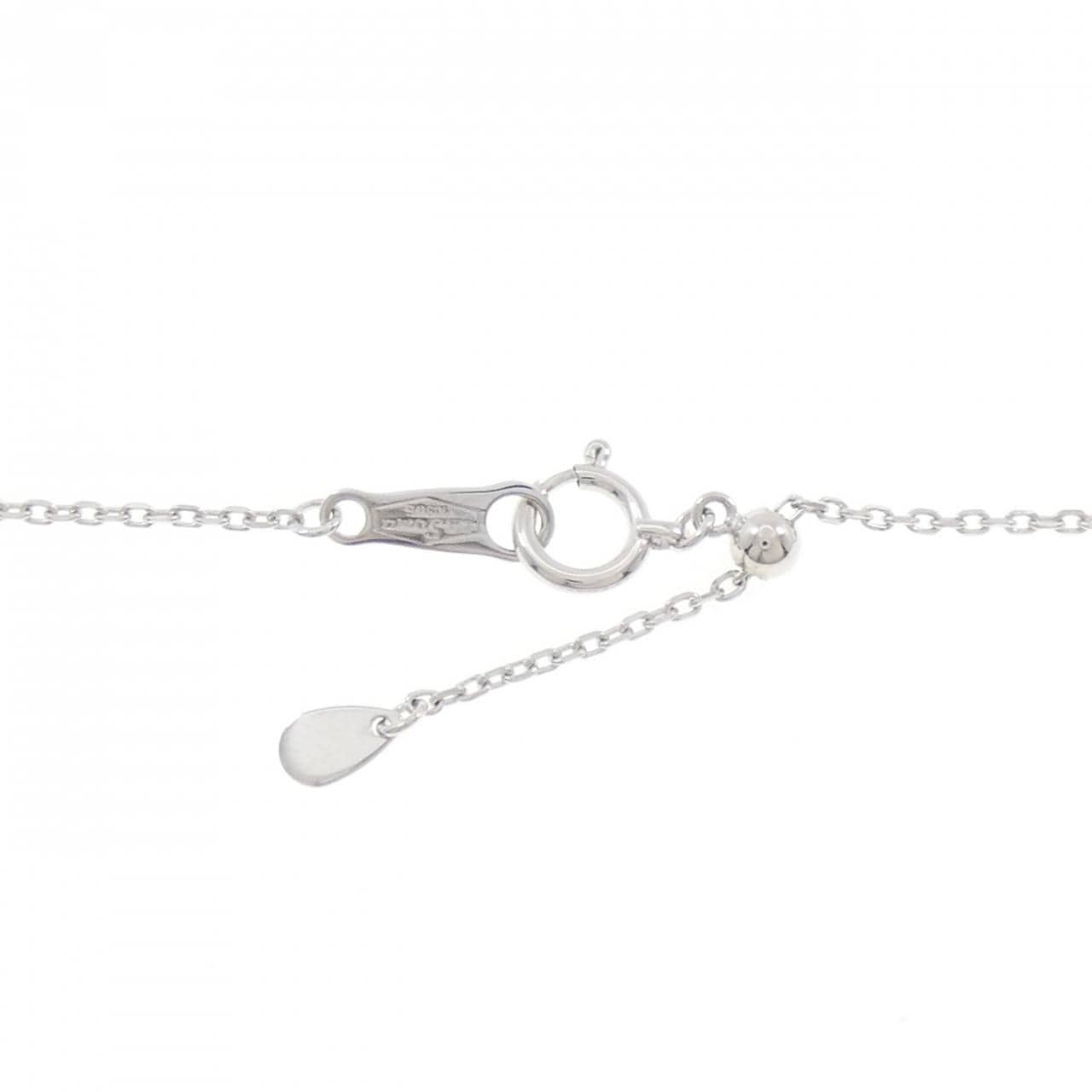 K18WG ダイヤモンド ネックレス 0.34CT