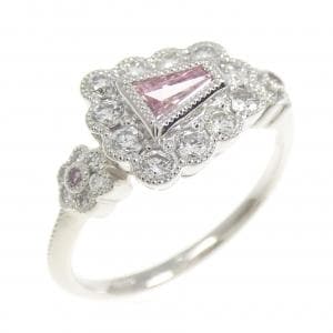 PT900 ピンクダイヤモンド リング 0.138CT