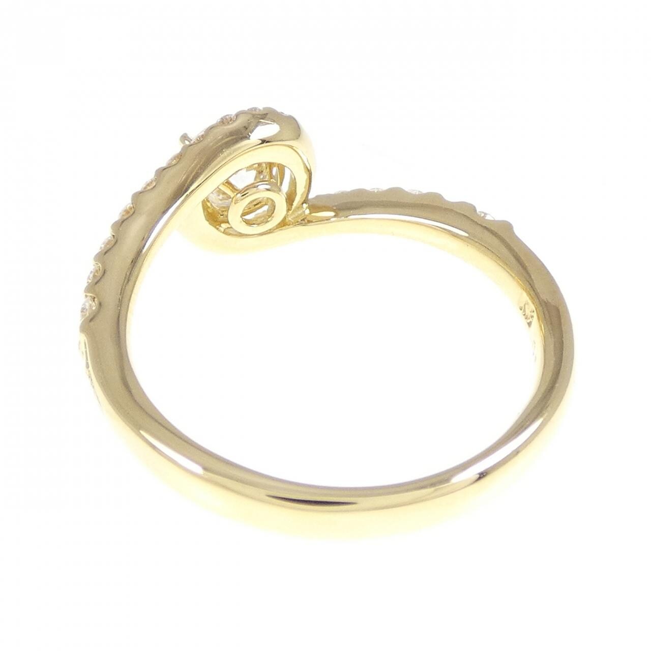 【リメイク】K18YG ダイヤモンド リング 0.543CT F SI2 EXT