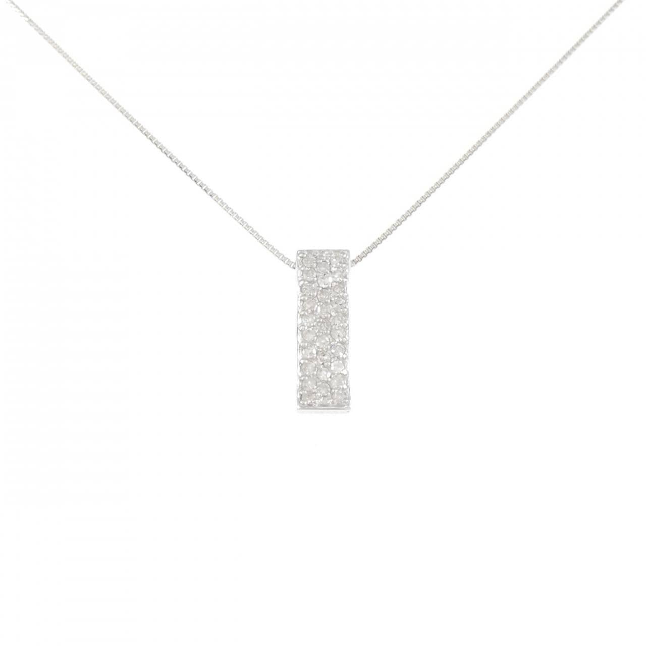 K14WG/K10WG ダイヤモンド ネックレス 0.20CT